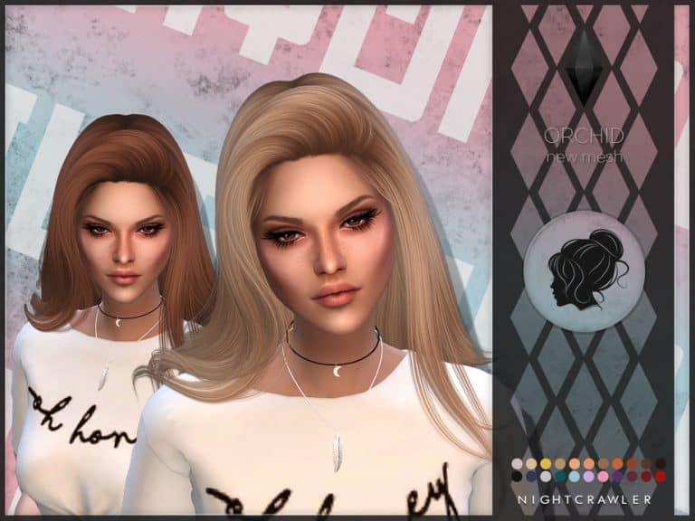 NightcrawlerOrchid Sims 4 Haircuts