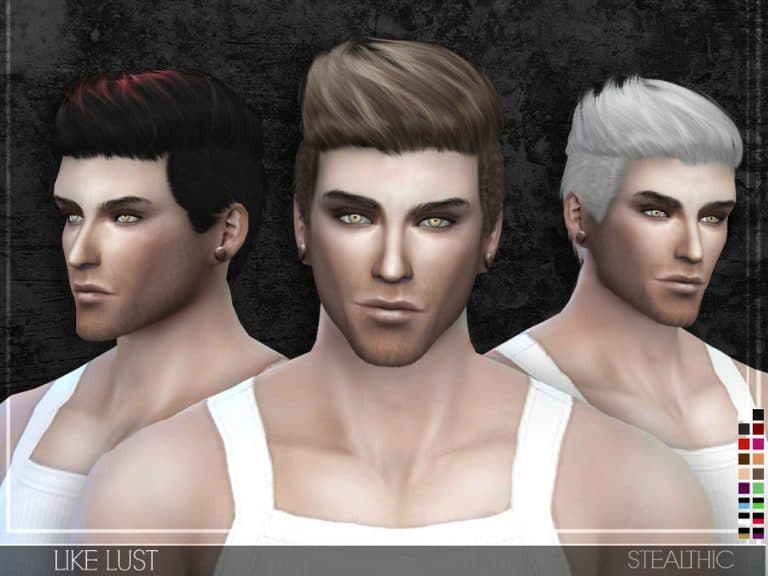 male long curly hair sims 4