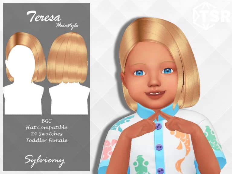 Teresa Hairstyle Toddler Sims 4 Haircuts