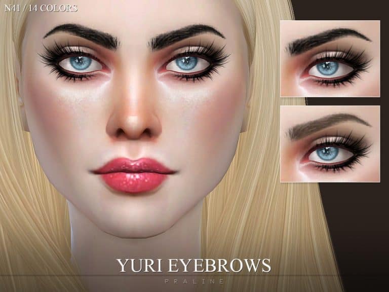 Yuri Eyebrows N41 - Sims 4 Haircuts